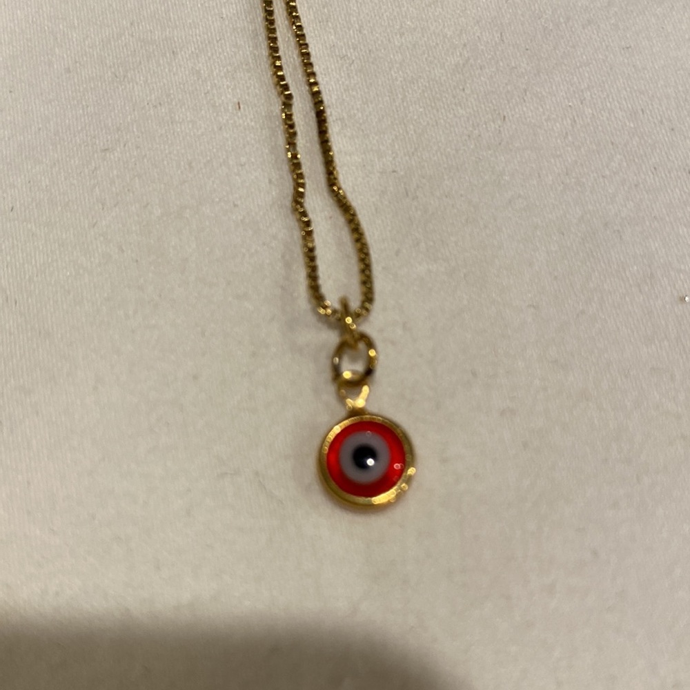 🎈18K GOLD PLATED WELLER NECKLACE AND EYE PENDANT🎈